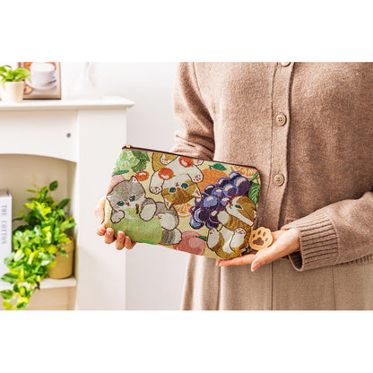 mofusand 고브란 직조 파우치 (과일)