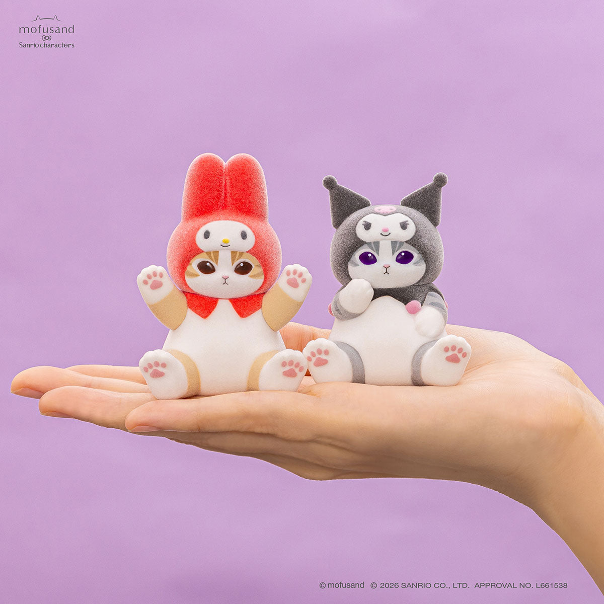 mofusand×三丽鸥 毛绒触感植绒公仔盲盒 Vol.2（全8种）