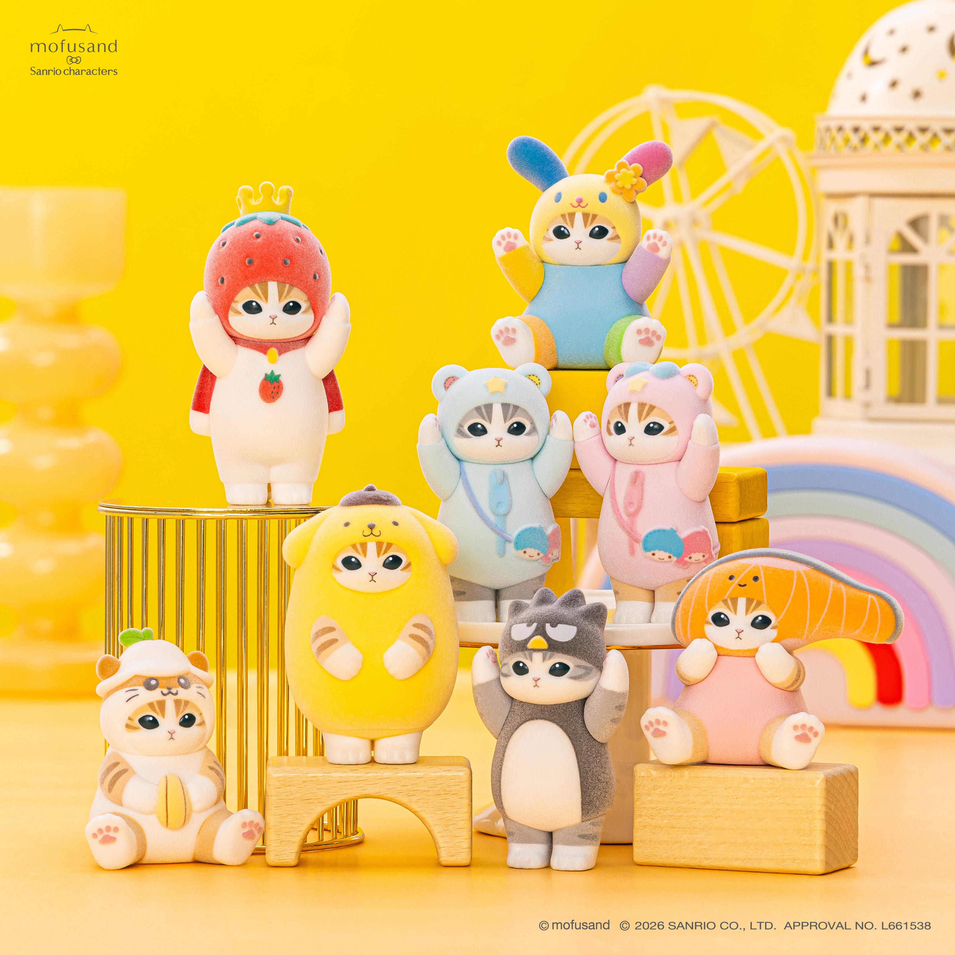サンリオ　モフサンド　フィギュア mofusand×サンリオキャラクターズ もふもふフロッキーフィギュア