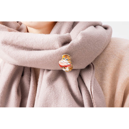 mofusand メタルブローチ(いちご抱っこにゃん)