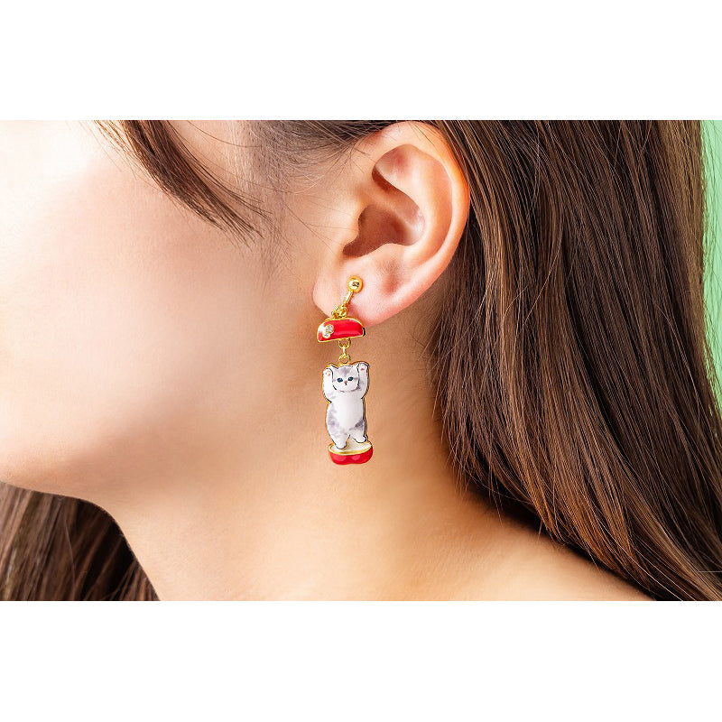 mofusand Shakeyura earrings (apples)