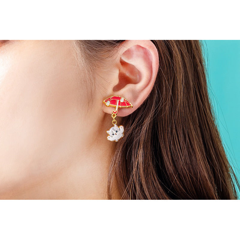 mofusand Shakeyura earrings (umbrella)