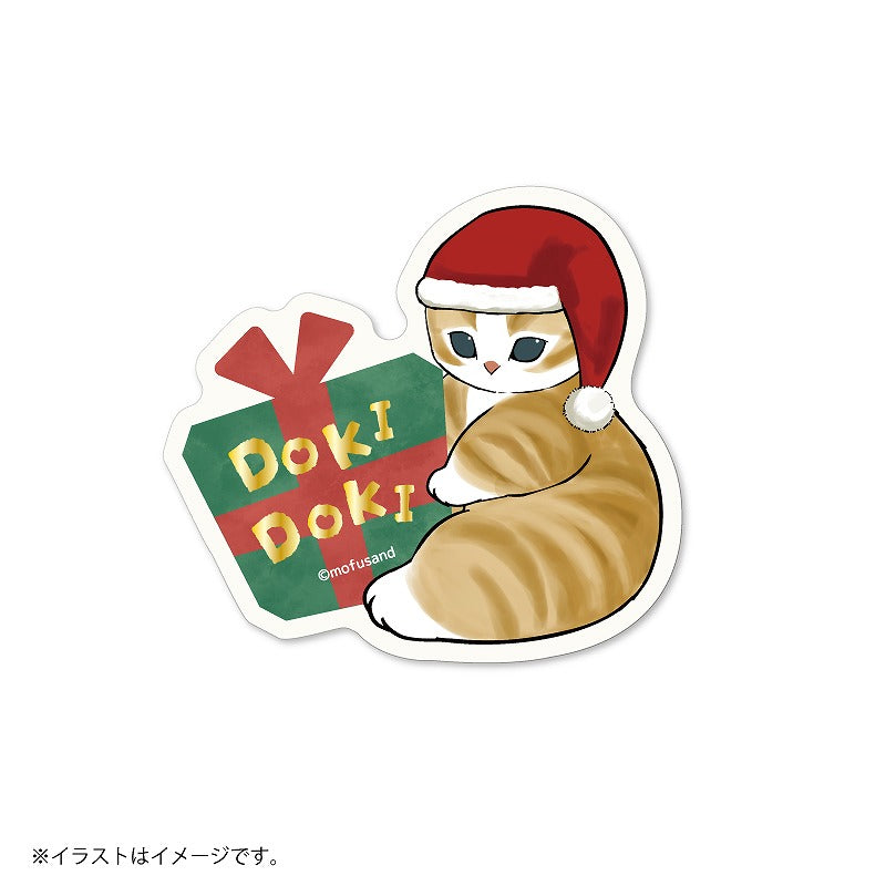 mofusand スマホに貼れるサイズのギフトステッカー(DOKI DOKI)