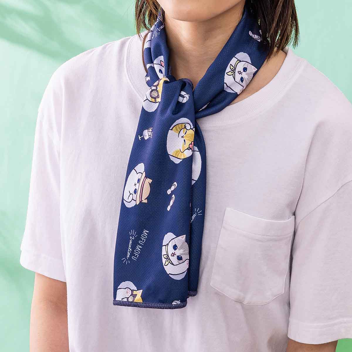 専用❤もっちりニット❤みかん⭐ひんやり冷感タオル❤シェル＊グリーン