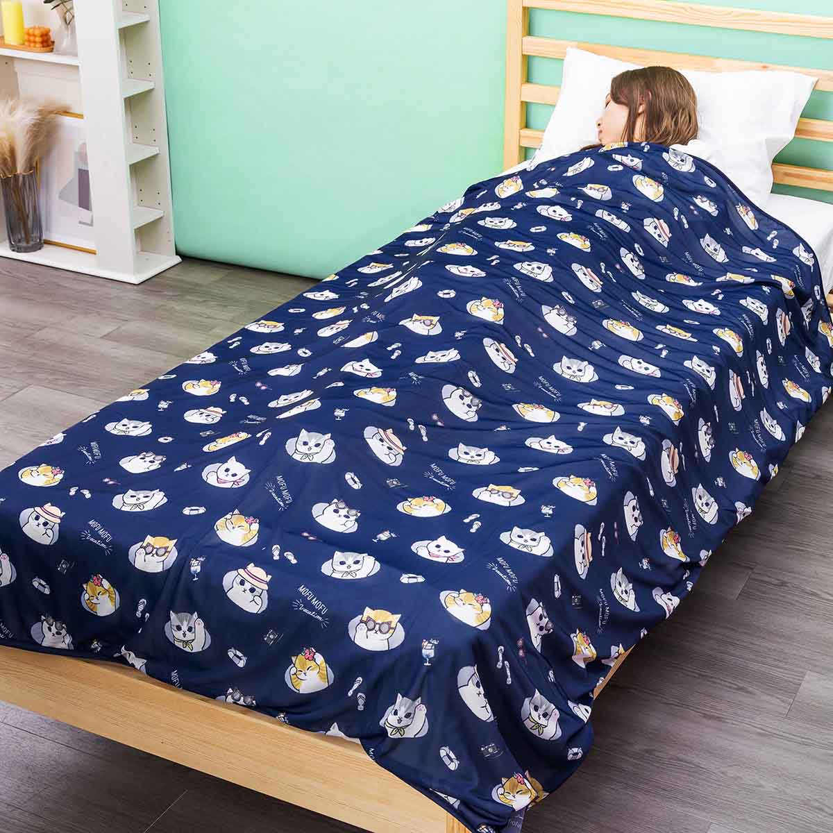 mofusand Cool Single-size Blanket (Vacation)