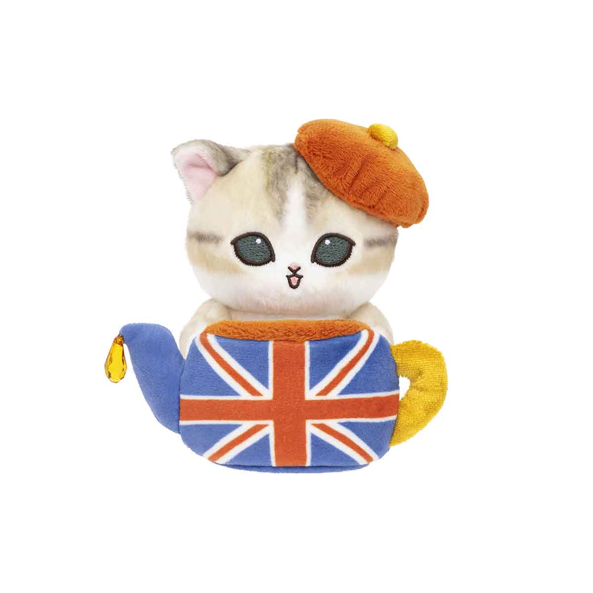 mofusand mofumofu旅行 螢幕掛件玩偶(茶壺貓)