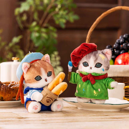 mofusand mofumofu journey Popcorn Meow Mascot Keychain