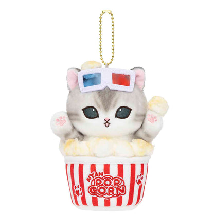 mofusand mofumofu journey Popcorn Meow Mascot Keychain
