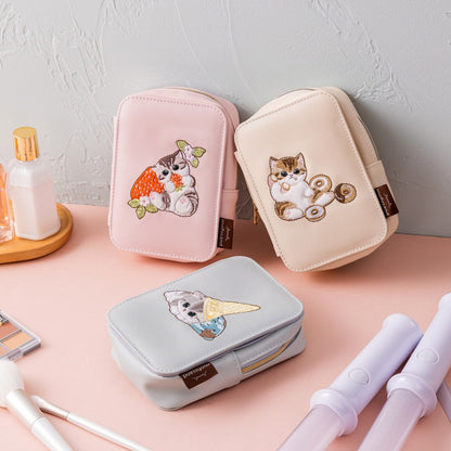 mofusand 带镜子的收纳包（蓝色）