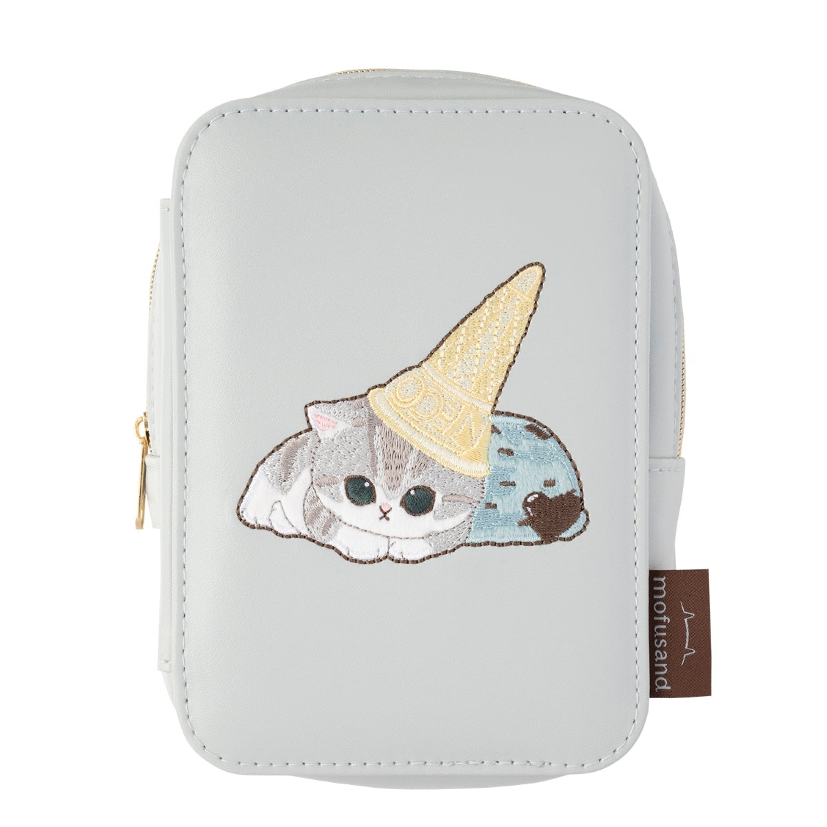 mofusand 带镜子的收纳包（蓝色）