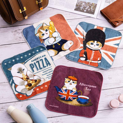 mofusand mofumofu旅行 手帕(下午茶貓)