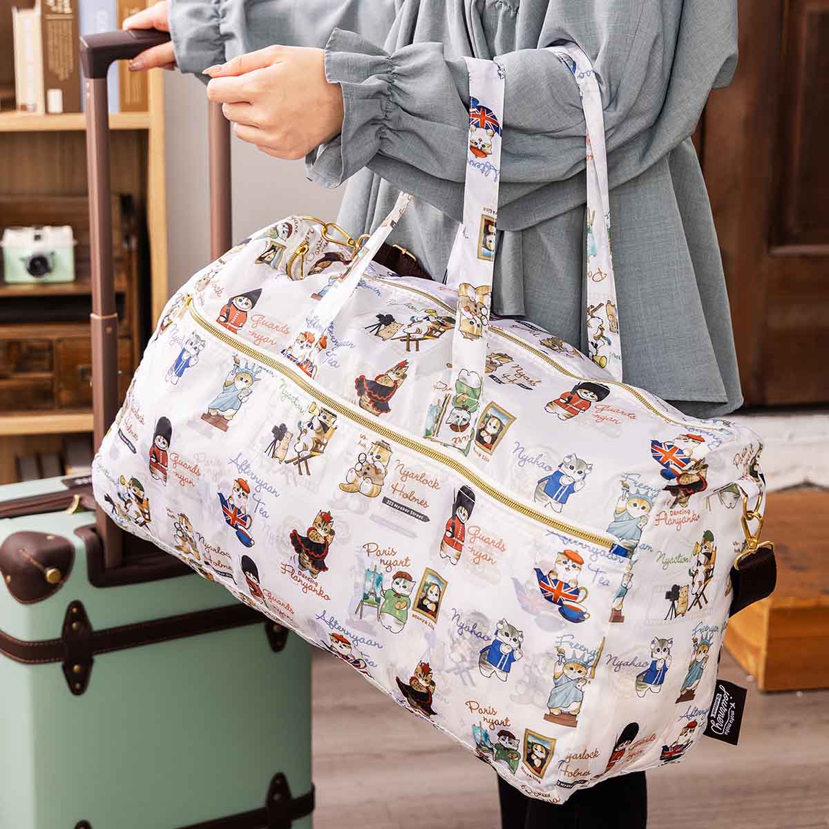 mofusand mofumofu旅行 折叠式波士顿包