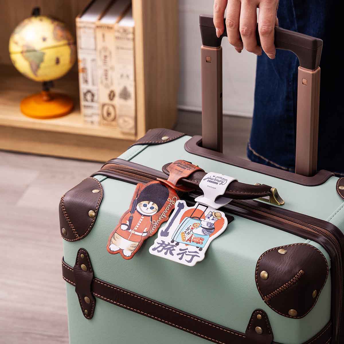 mofusand もふもふジャーニー ダイカットラゲッジタグ(I LOVE 旅行)