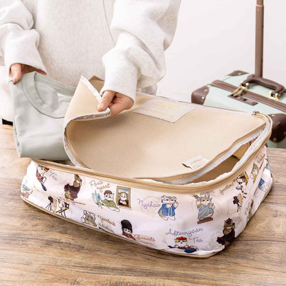 mofusand mofumofu Journey Mesh Compression Storage Bag L Size