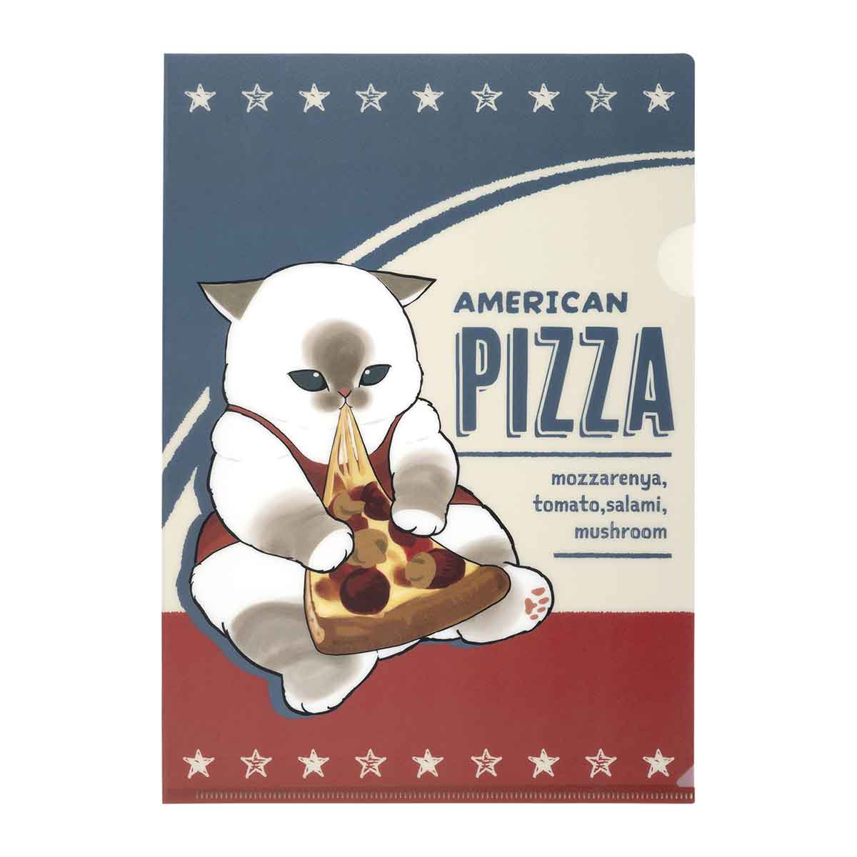 mofusand mofumofu journey Clear File (American Pizza)