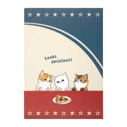 mofusand mofumofu journey Clear File (American Pizza)