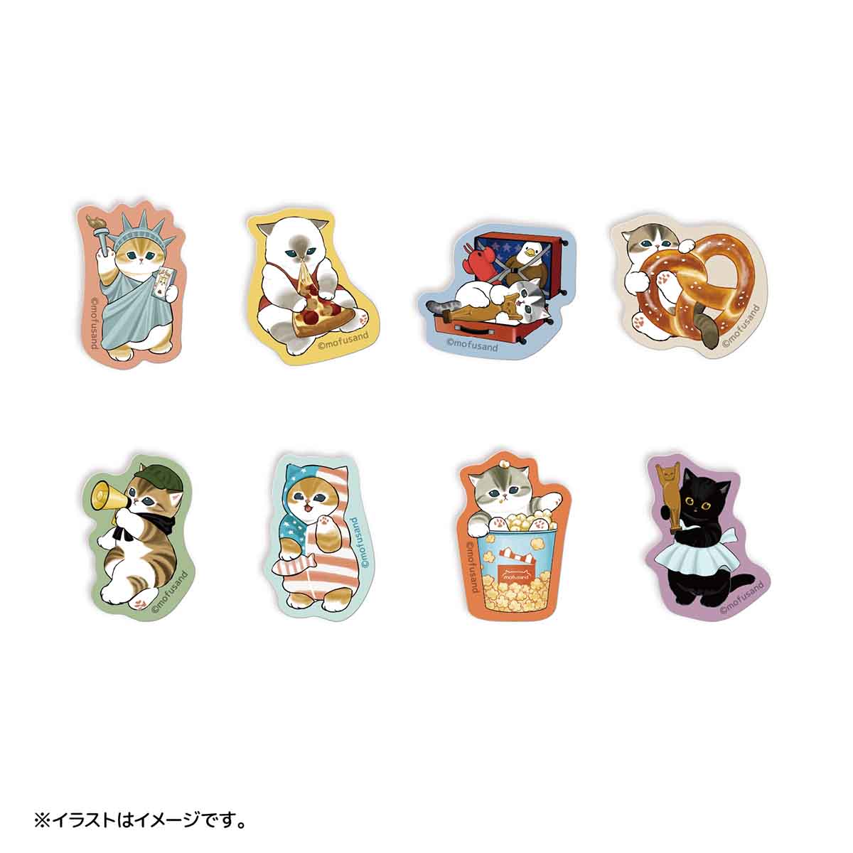 mofusand mofumofu journey Flake Stickers (Freemeows)