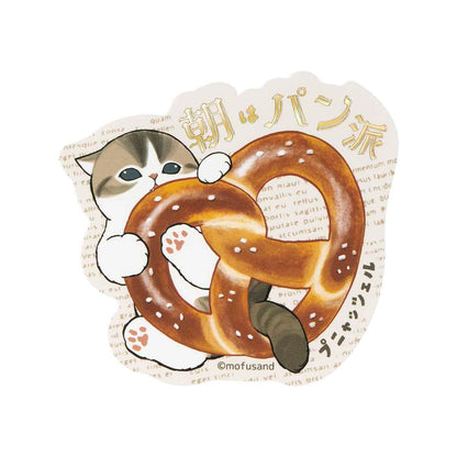 mofusand mofumofu旅行 閃亮燙金貼紙(椒鹽脆餅貓)
