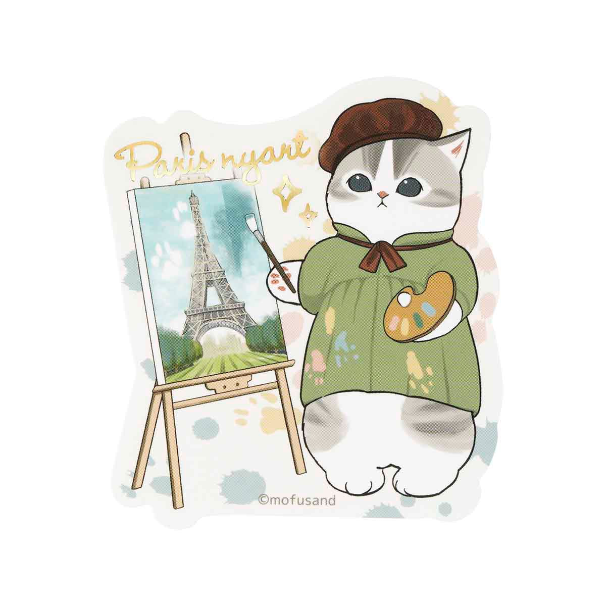 mofusand mofumofu journey Sparkling Foil Stamped Sticker (Artist Meow)