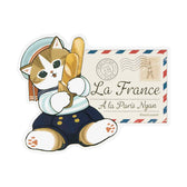 mofusand mofumofu journey 대형 스티커 (아 라 파리냥)