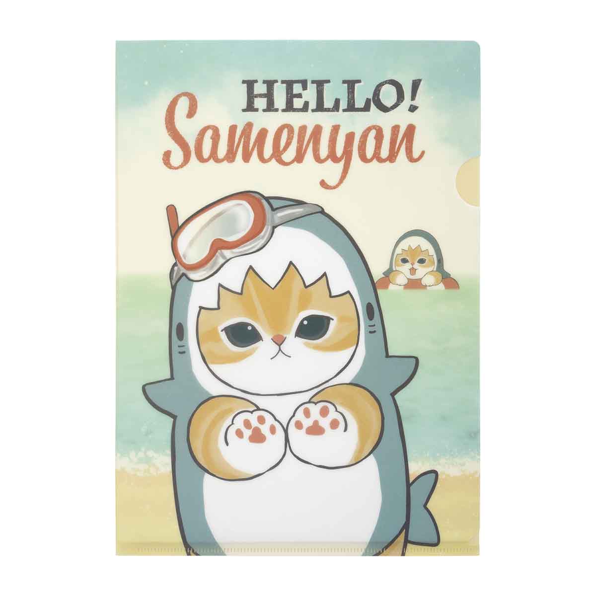 mofusand HELLO! Shark Meow Clear File (HELLO! Samenyan)