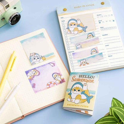 mofusand HELLO! Shark Meow Book type Sticky Notes