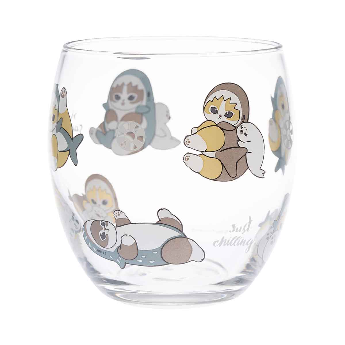 mofusand HELLO! Shark Meow Cocoon Glass