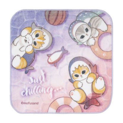 mofusand HELLO!サメにゃん ハンドタオル(Just chilling...)