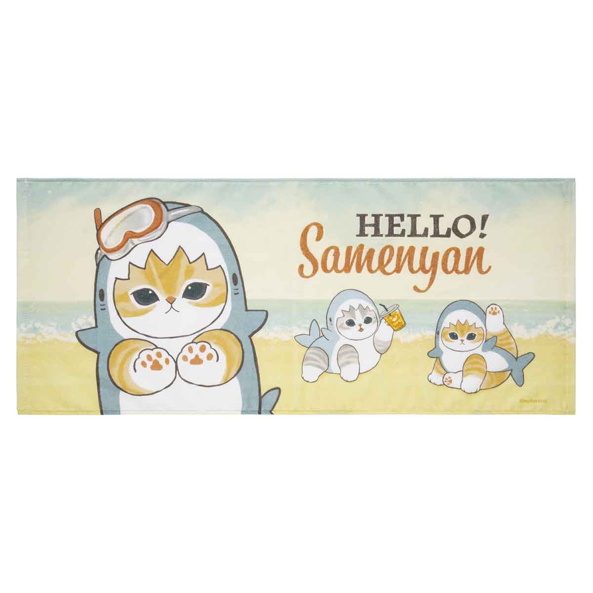 mofusand HELLO!鯊魚貓 輕柔毛巾