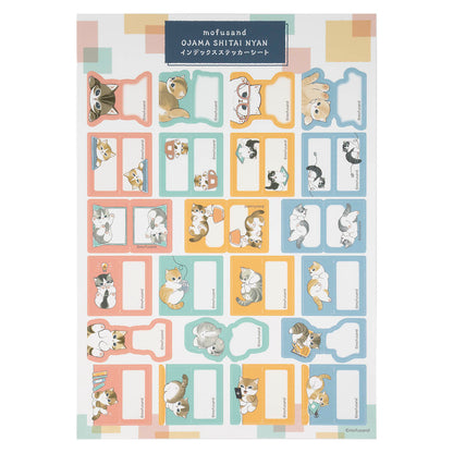 mofusand 上班搗蛋貓索引貼紙