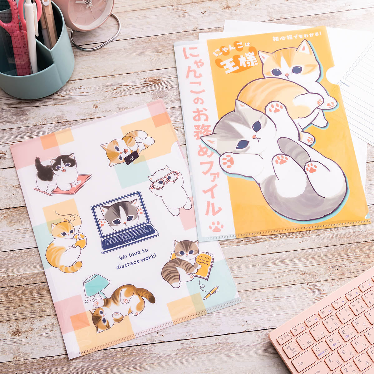 mofusand Office Distract Meow Clear File (Office Distract Meow)