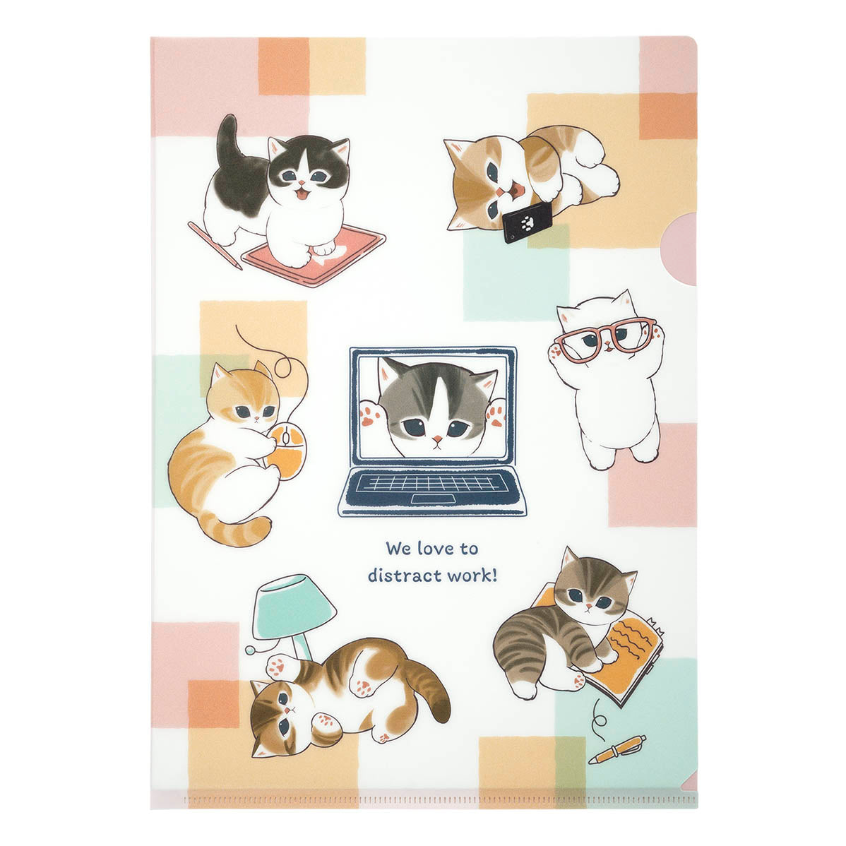 mofusand Office Distract Meow Clear File (Office Distract Meow)