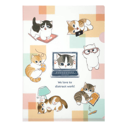 mofusand Office Distract Meow Clear File (Office Distract Meow)