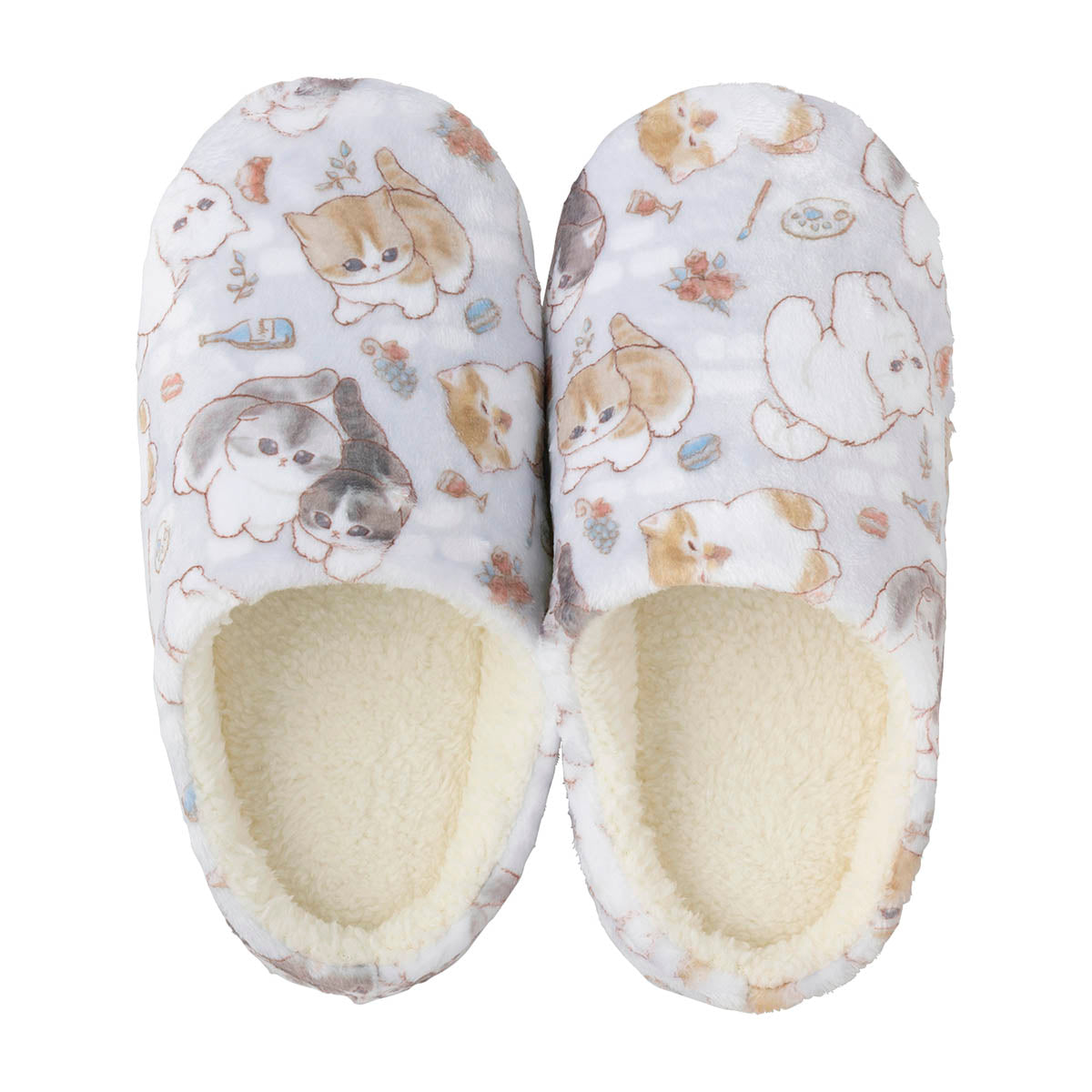 mofusand Warm Oversized Room Shoes (Paris Meow)