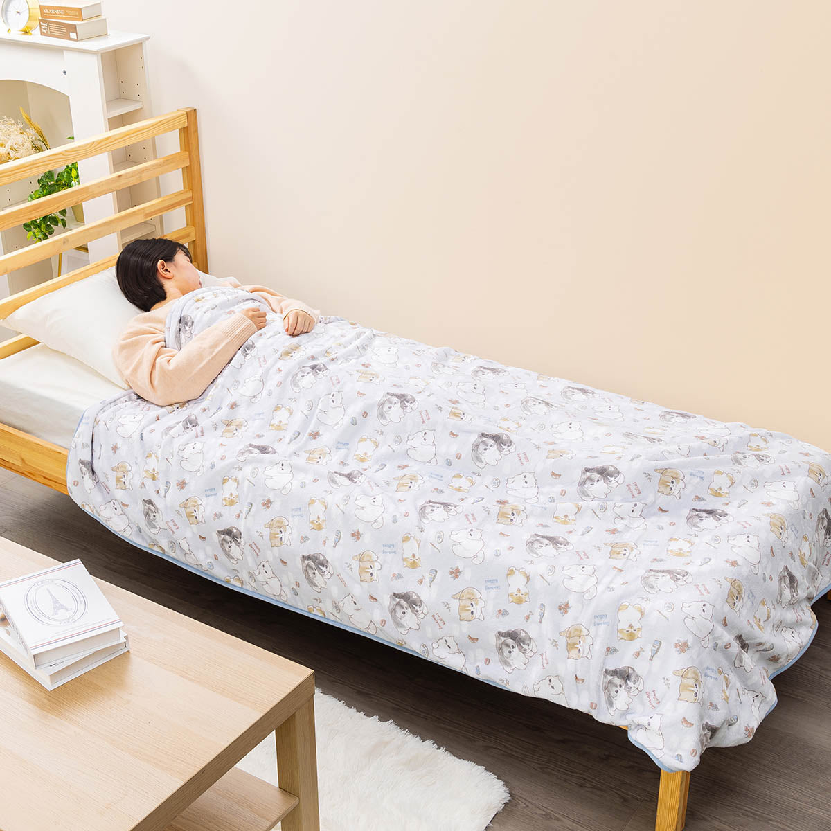 mofusand あったか大きめ毛布ブランケット(パリにゃん)