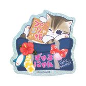 mofusand GAL Cats Smartphone-sized Hologram Sticker (School Bag)