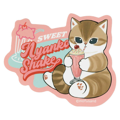 mofusand Diner Smartphone-sized Sticker (Shake Meow)
