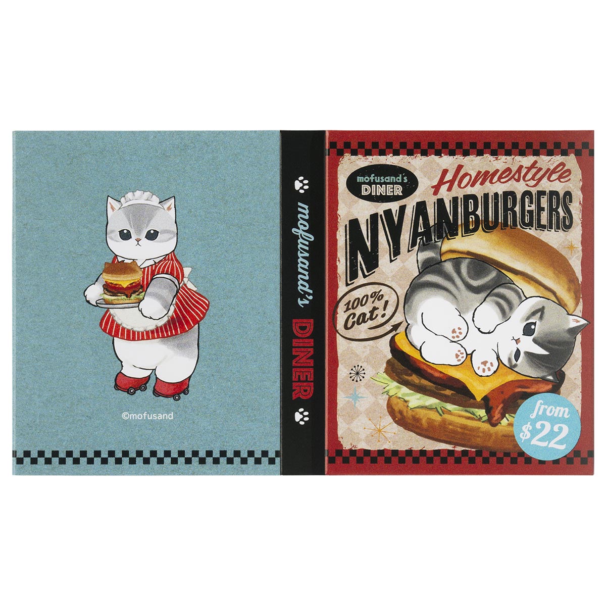 mofusand Diner Book type Sticky Notes