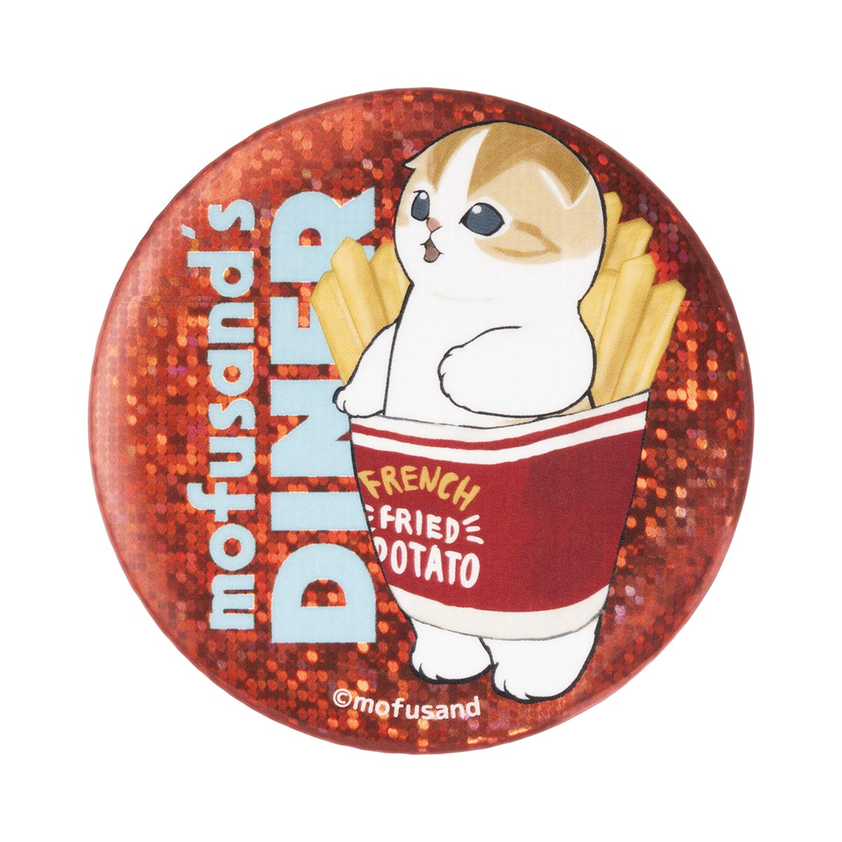 mofusand Diner Trading Holographic Can Badge (8 types)