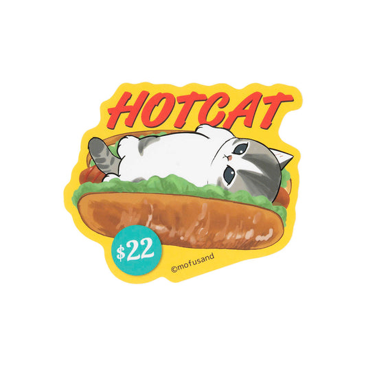 mofusand ダイナー スマホに貼れるサイズのステッカー(HOTCAT)