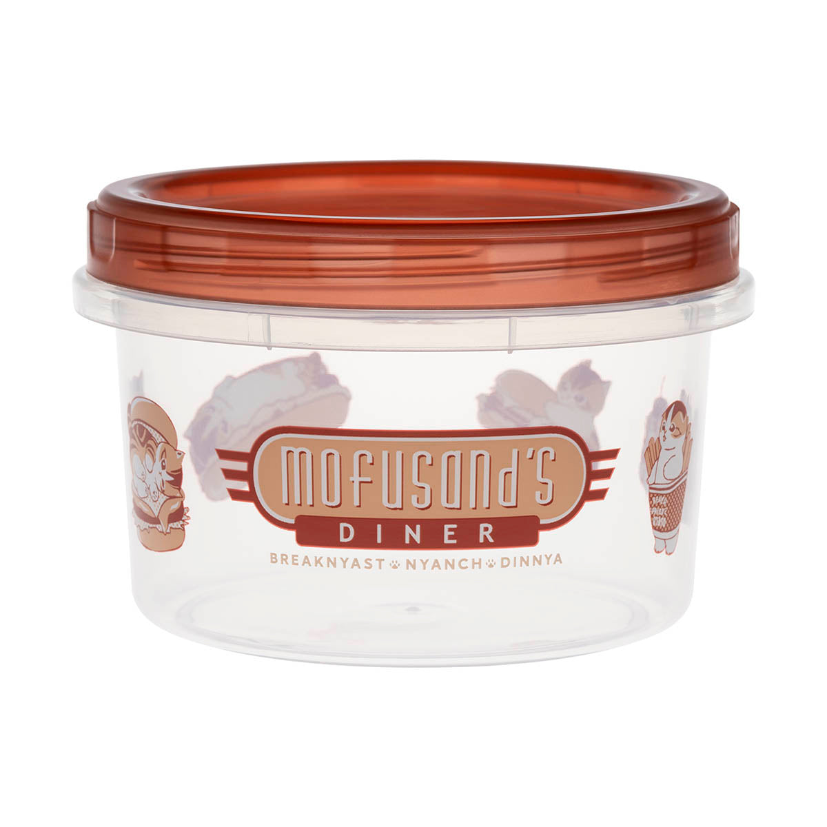 mofusand Diner 2-Size Round Containers (Large & Small)