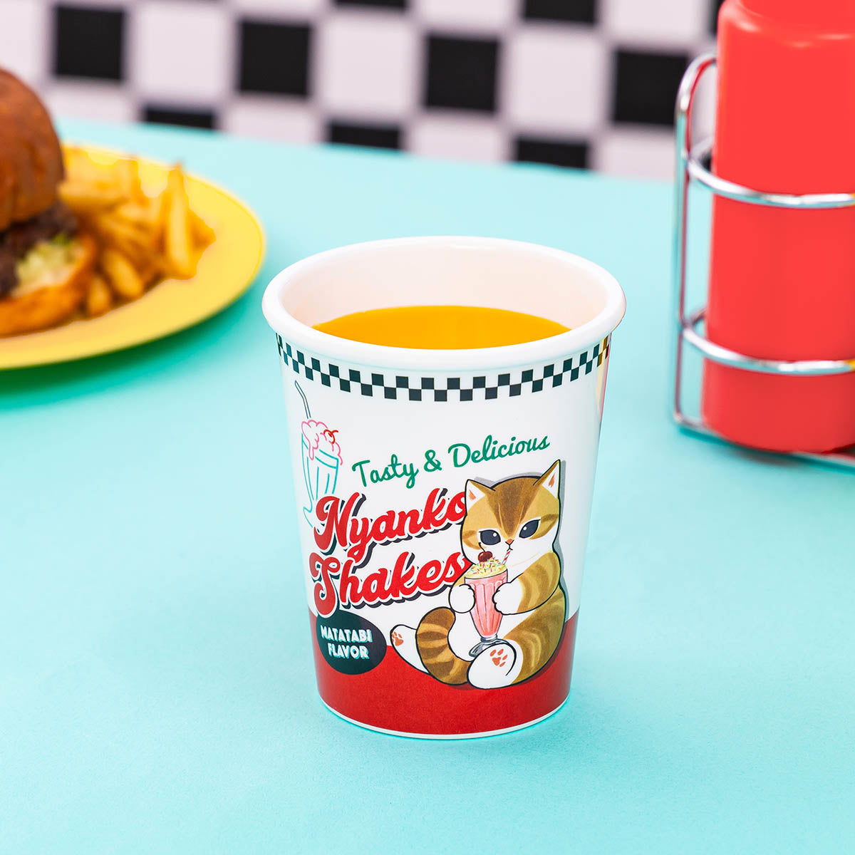 mofusand Diner Melamine Cup Like a Paper Cup (Shake Meow)