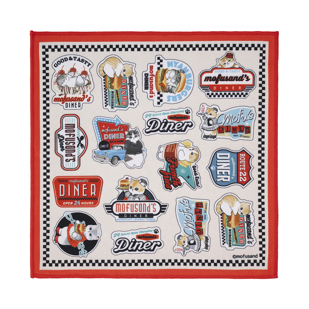 mofusand Diner Stick-Together Multi-use Cloth