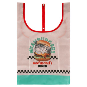 mofusand ダイナー お持ち帰りバーガーに便利な縦長底マチ広エコバッグ