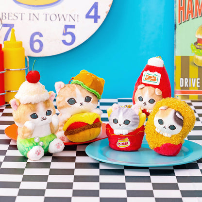 mofusand Diner Mascot Keychain (Cream Soda Meow)