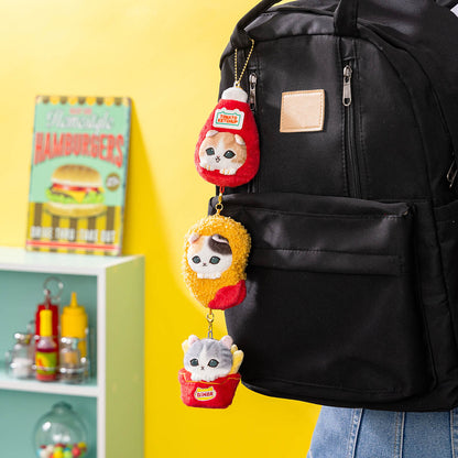 mofusand Diner Connectable! Triple Charm Mascot Keychain