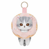 mofusand COFFEE AND DONUTS Mascot Keychain (Strawberry Cream)