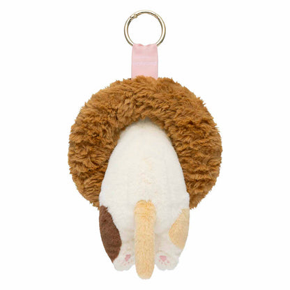 mofusand COFFEE AND DONUTS Mascot Keychain (Milk Chocolate)