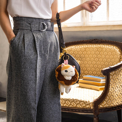 mofusand COFFEE AND DONUTS Mascot Keychain (Milk Chocolate)