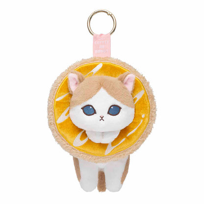 mofusand COFFEE AND DONUTS Mascot Keychain (Orange Cream)